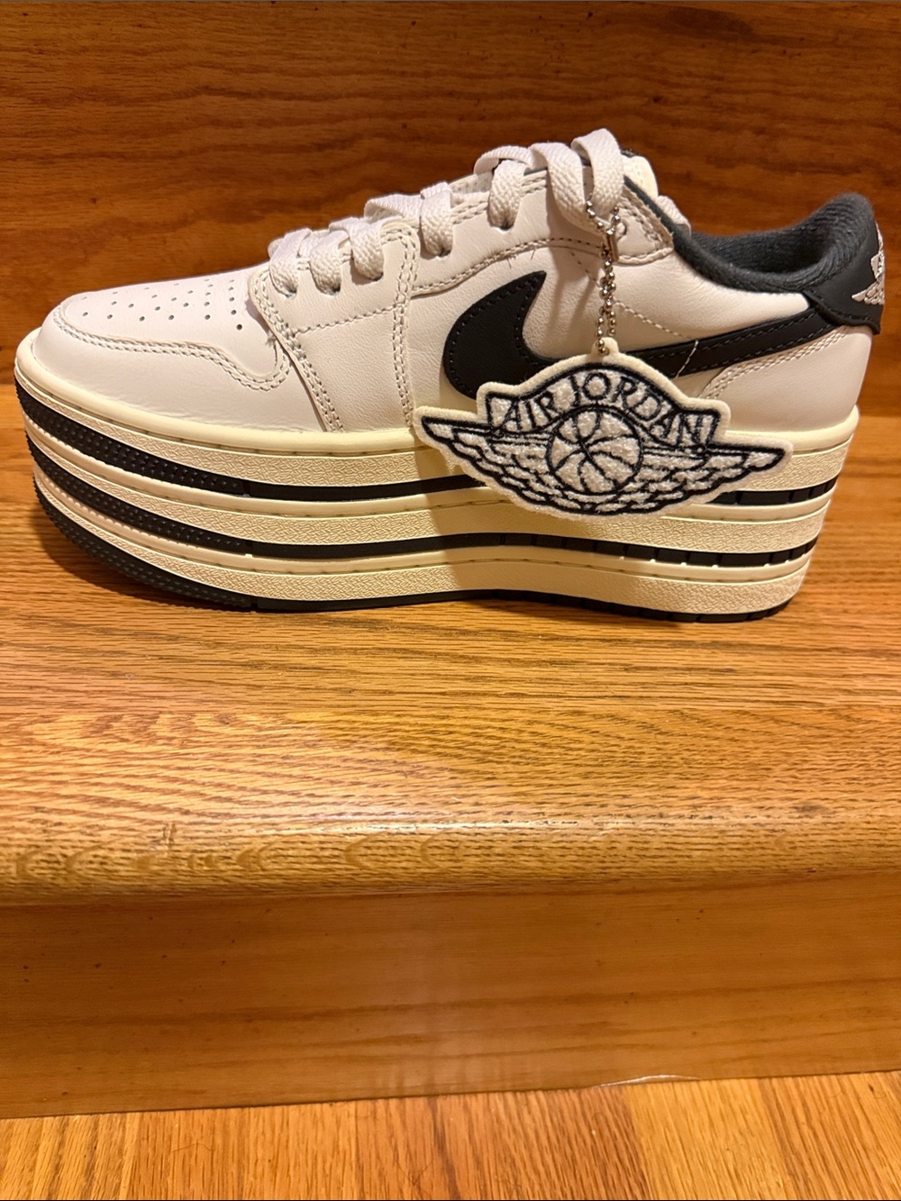 Jordan Women's Platform Sneaker - White & Black